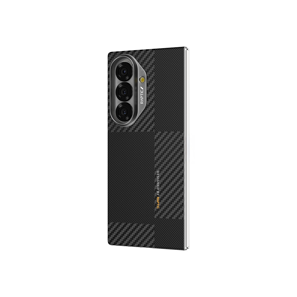Raptic Aramid Fiber Geotik Serisi Galaxy Z Fold 7 Magsafe 600D Metal Kamera Çerçeveli Telefon Kılıfı