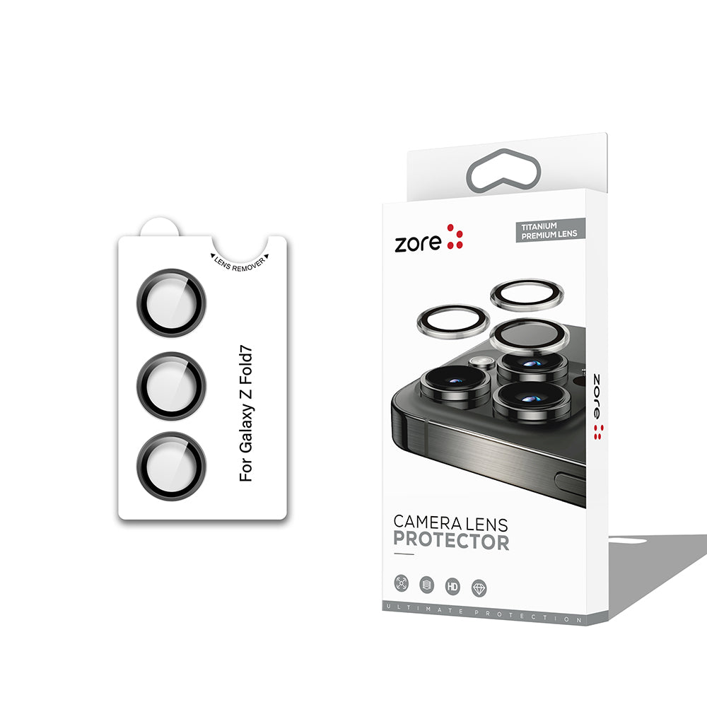 Cepax Galaxy Z Fold 7 CL-12 Premium Safir Parmak İzi Bırakmayan Anti-Reflective Kamera Lens Koruyucu