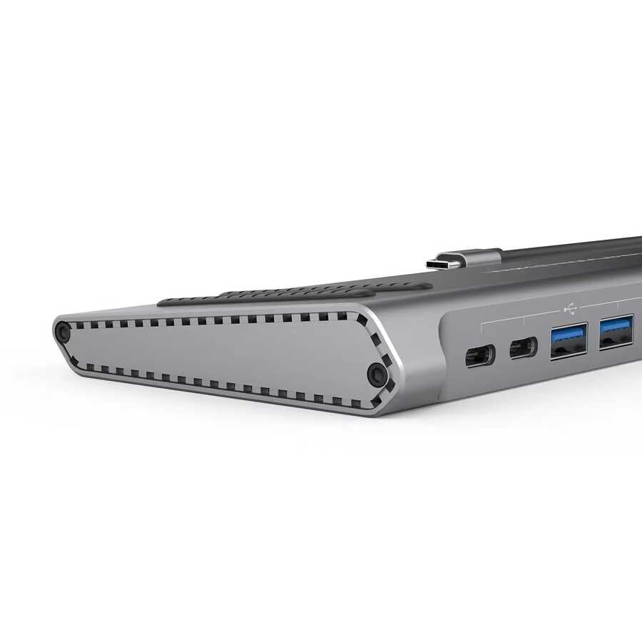 Go-Des GD-9120 14 in 1 Stand Özellikli Type-C Hub SD Kart-RJ45-HDMI-VGA-Usb Çoğaltıcı