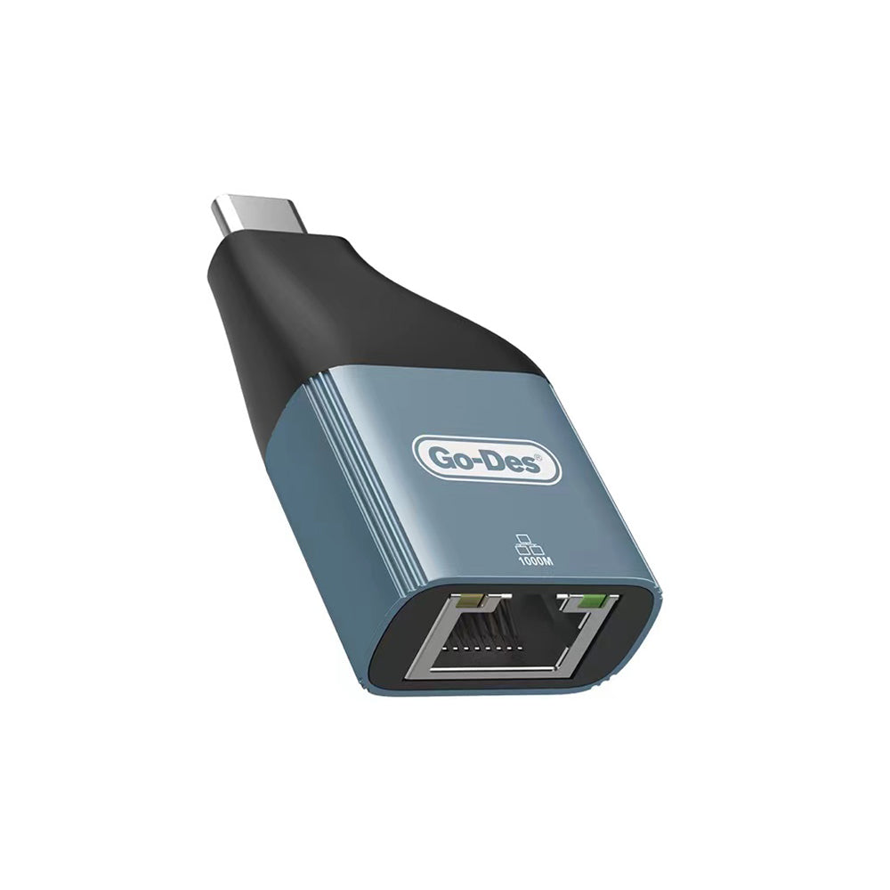 Go-Des GD-CT061 RJ45 to Type-C Ethernet Dönüştürücü OTG 100Mbps