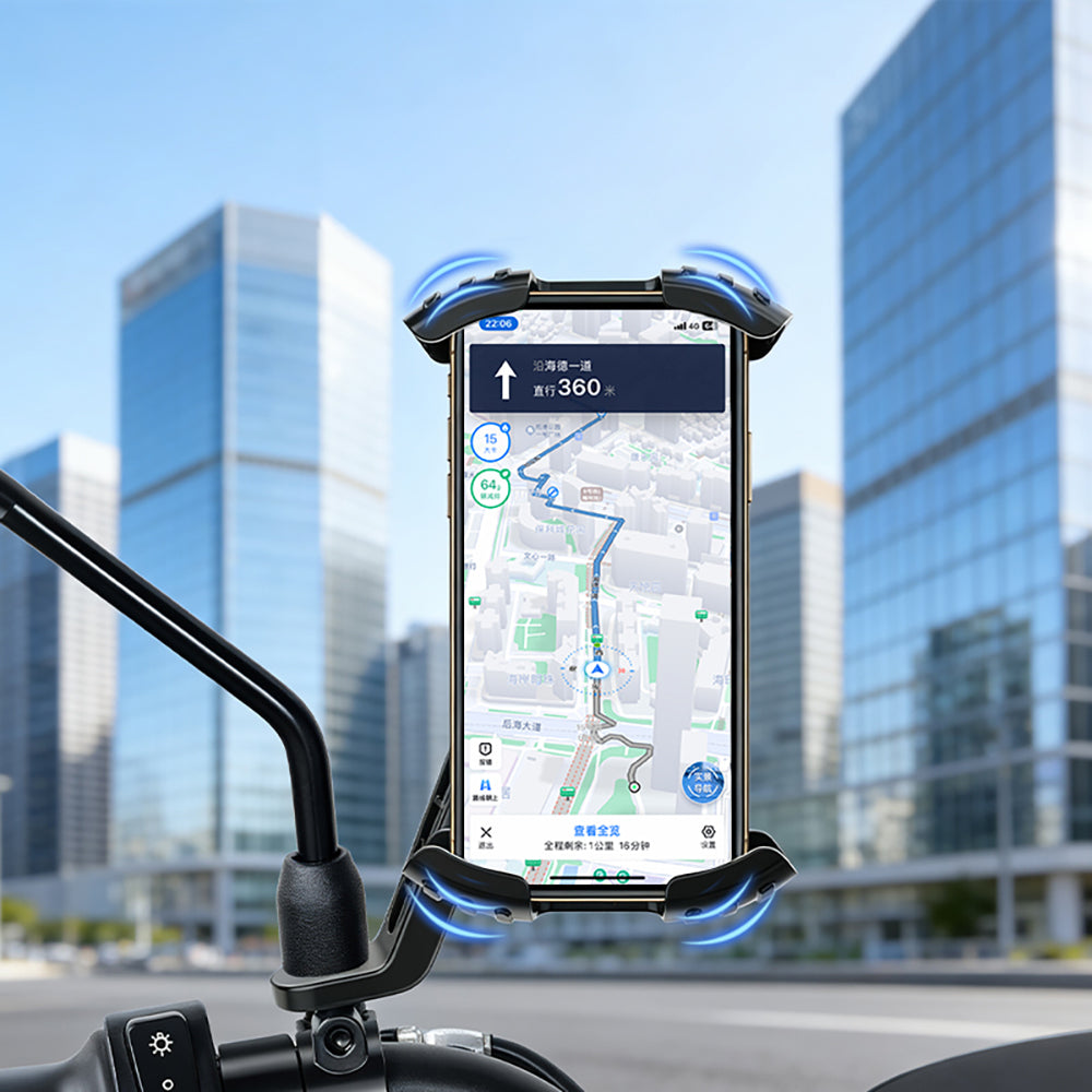 Go Des GD-HD503 360° Derece Dönebilen Ayarlanabilir Motosiklet ve Bisiklet Telefon Tutucu