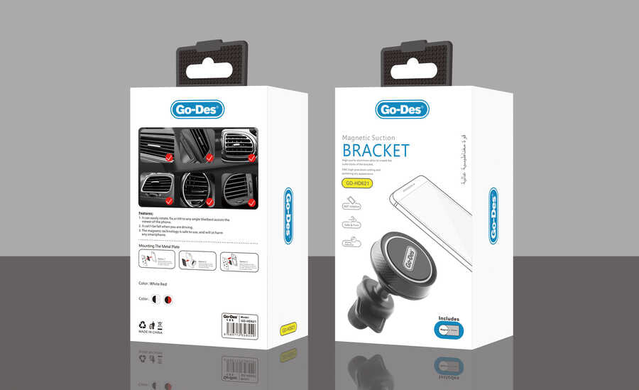 Go Des GD-HD621 Araç İçi Magnetik Telefon Tutucu Havalandırma Tasarım - 5