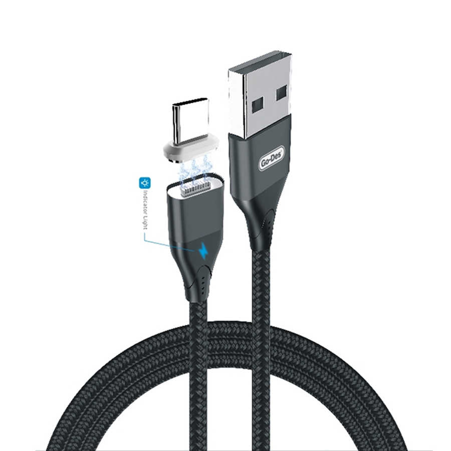 Go-Des GD-UC504 Attraction Magnetic Type-C USB Hızlı Şarj-Data Kablosu