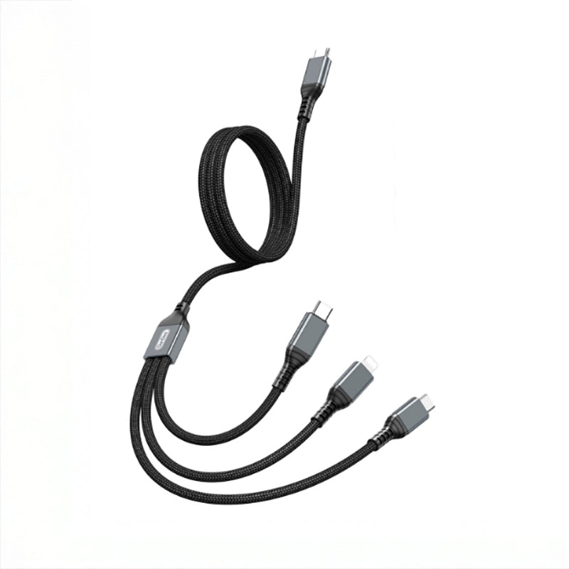 Go Des GD-UC617 3in1 Type-C to Lightning – Type-C – Micro USB Ultra Hızlı PD Şarj Kablosu 100W 1.2M
