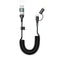 Go Des GD-UC805 4in1 Type-C+USB-A to Type-C+Lightning Sarmal PD Şarj ve Data Kablosu 60W 1.8M