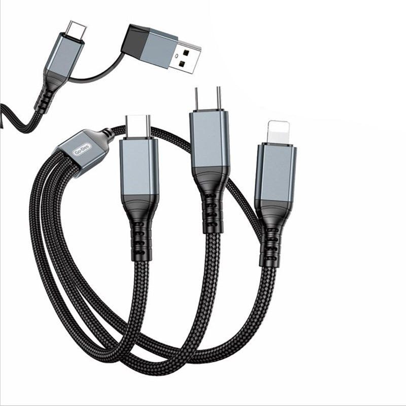 Go Des GD-UC806 3in2 Lightning – Type-C – Type-C  100W 1 Metre Hızlı Şarj Kablosu