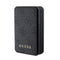 Guess Orjinal Lisanslı Dijital Led Göstergeli PU Deri 4G Desenli Metal Yazı Logolu Kablosuz Powerbank 10000mAh 18W