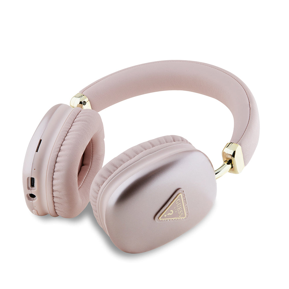 Guess Orjinal Lisanslı PU Üçgen Logolu Kulak Üstü Bluetooth Kulaklık