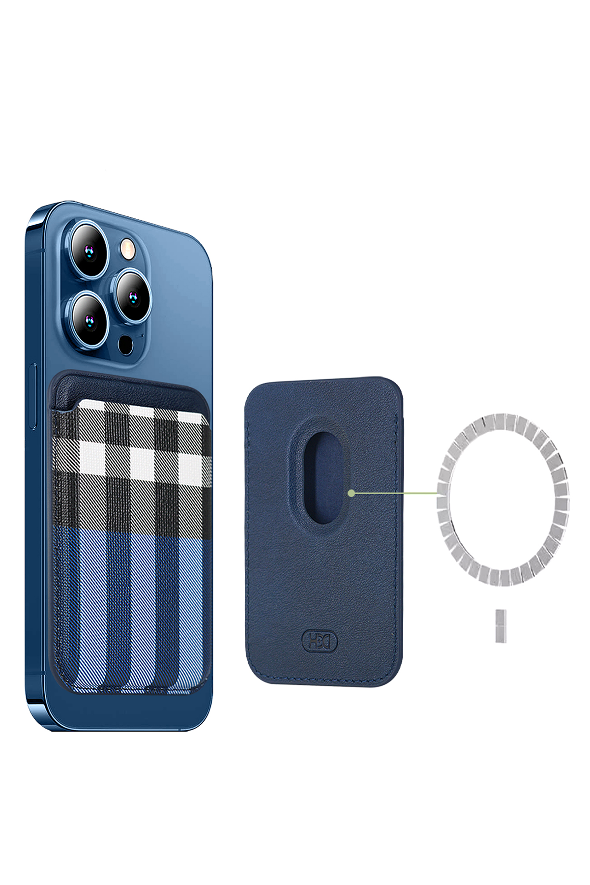 HDD Apple iPhone 13/14 HBC-218 Kartlıklı Manyetik Telefon Kılıfı