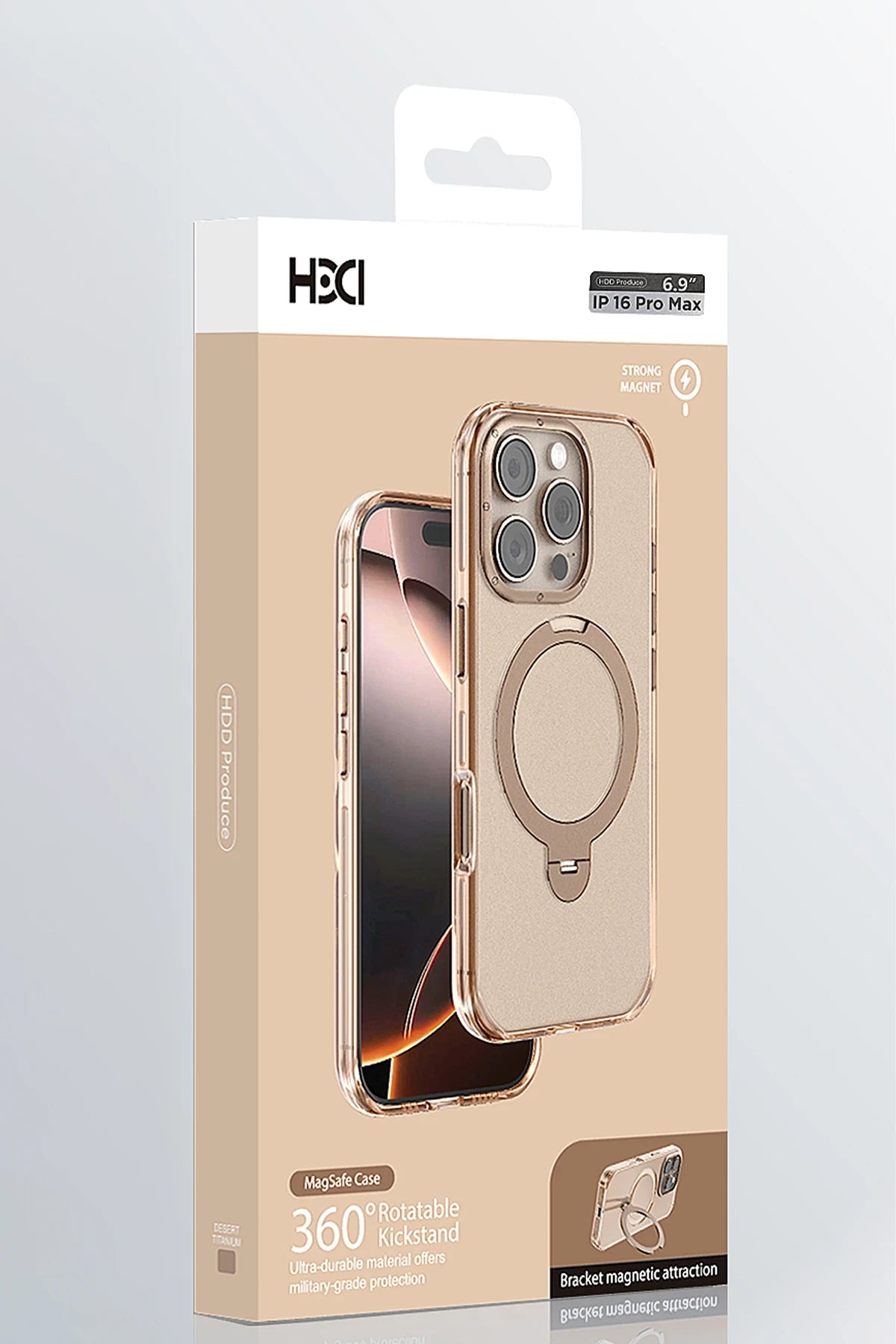 HDD Apple iPhone 15 Pro Max HBC-338 Andes Magsafe Standlı Telefon Kılıfı