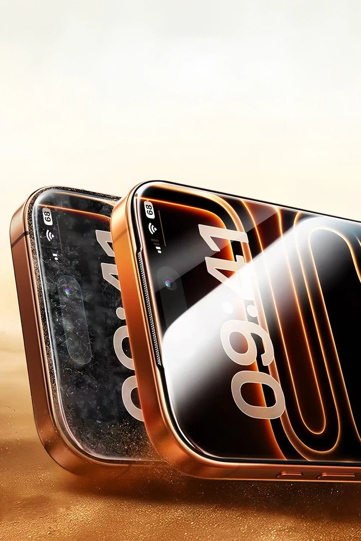 HDD Apple iPhone 17 Pro Max Bam 9H Cam Ekran Koruyucu