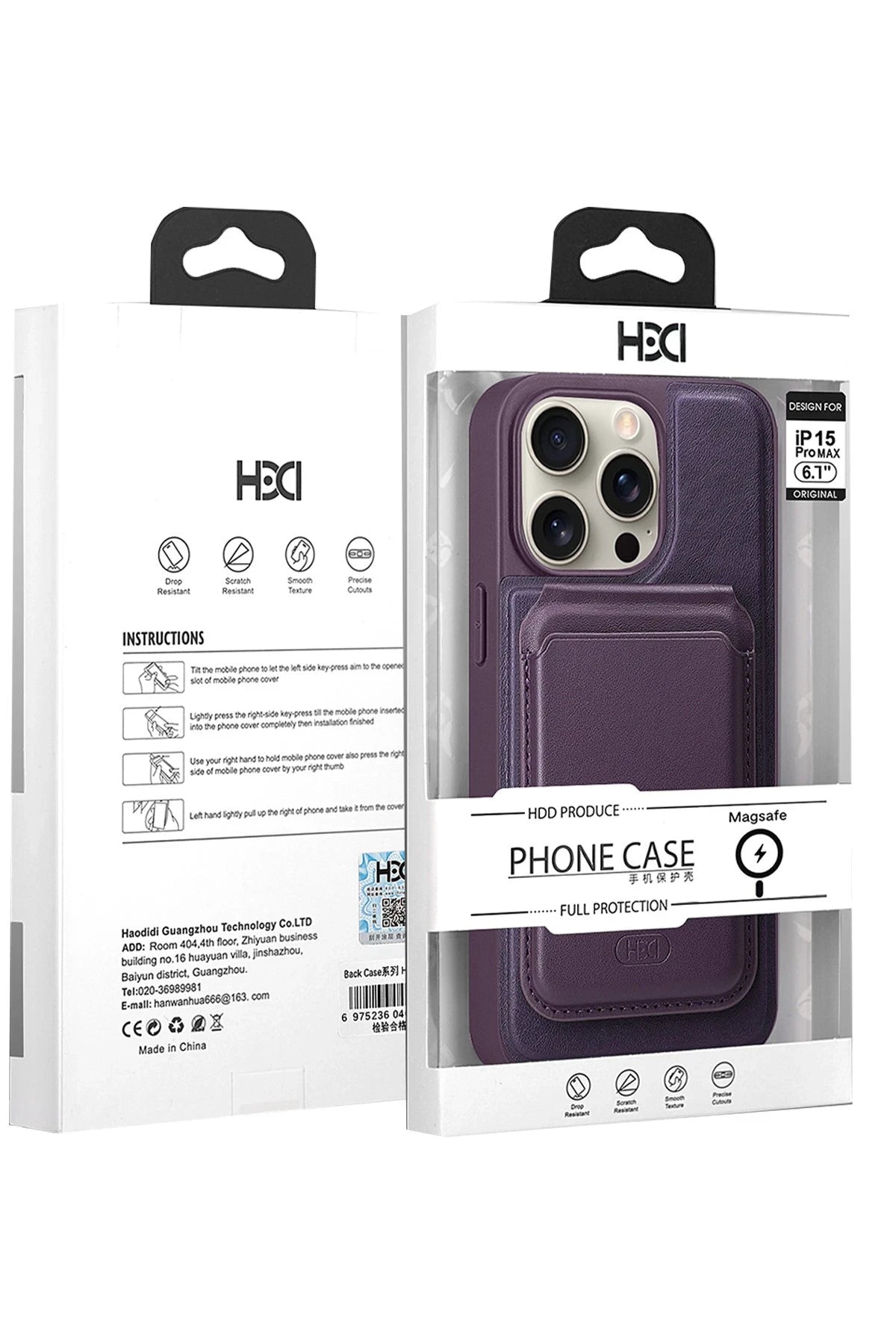 HDD iPhone 14 Pro HBC-247 Atina Kartvizitli Telefon Kılıfı