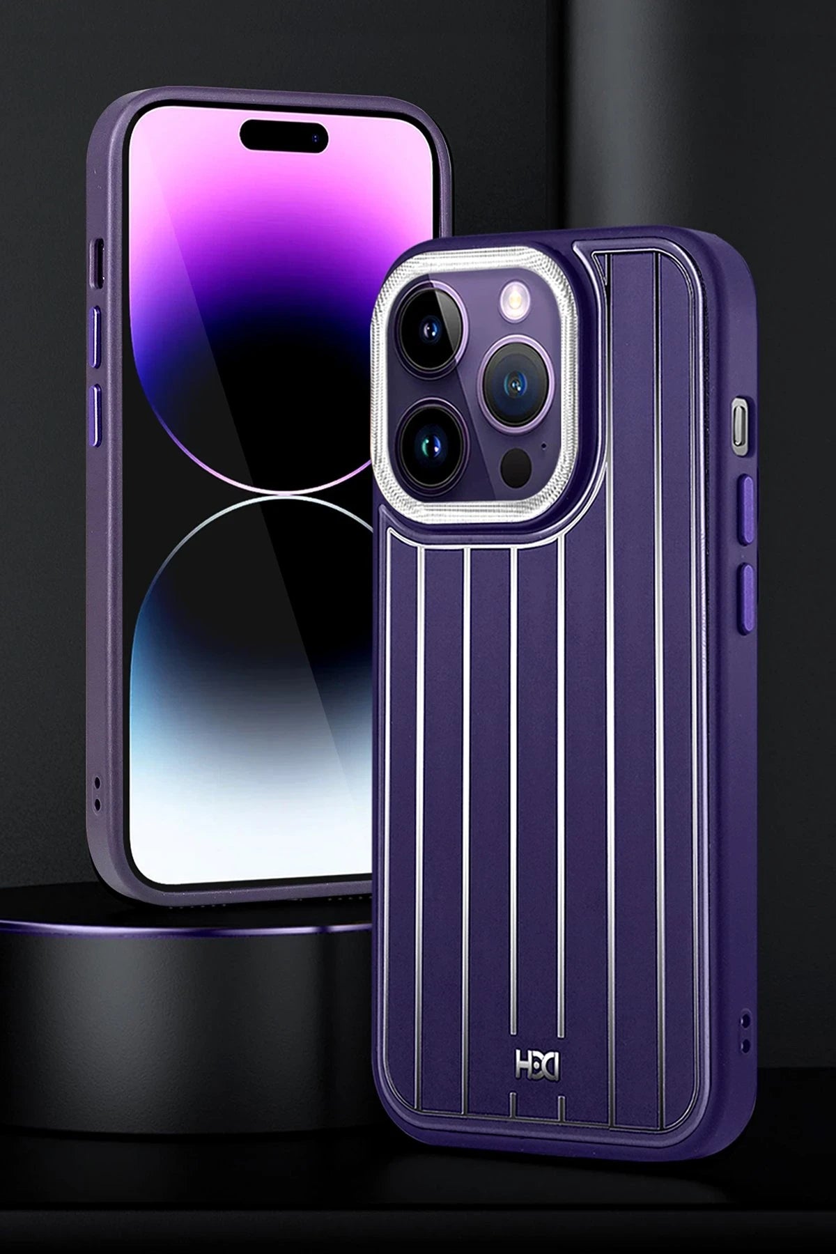 HDD iPhone 14 Pro Kılıf HBC-190 Kolaj Telefon Kılıfı