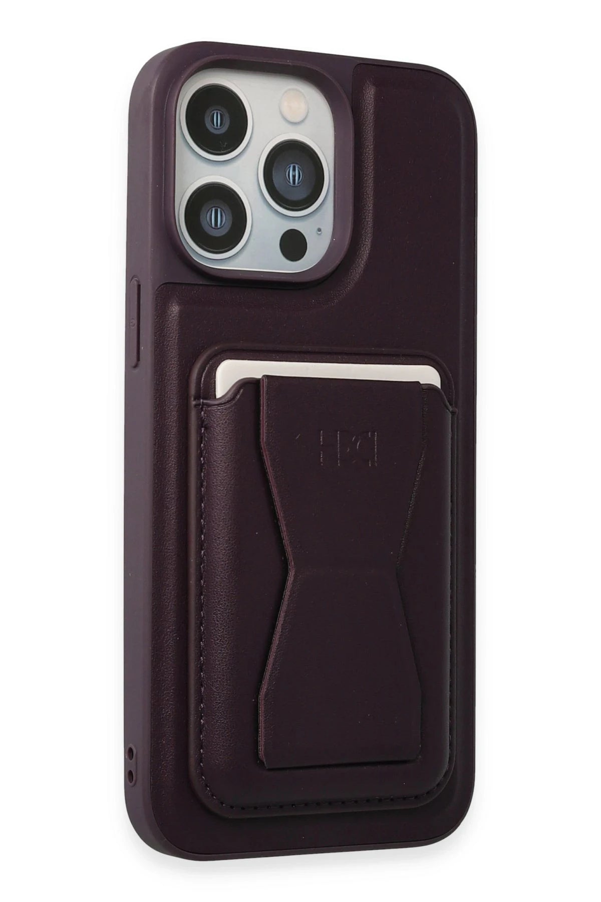 HDD iPhone 14 Pro Kılıf HD Deri Luxury Magnet Kartvizitli Telefon Kılıfı