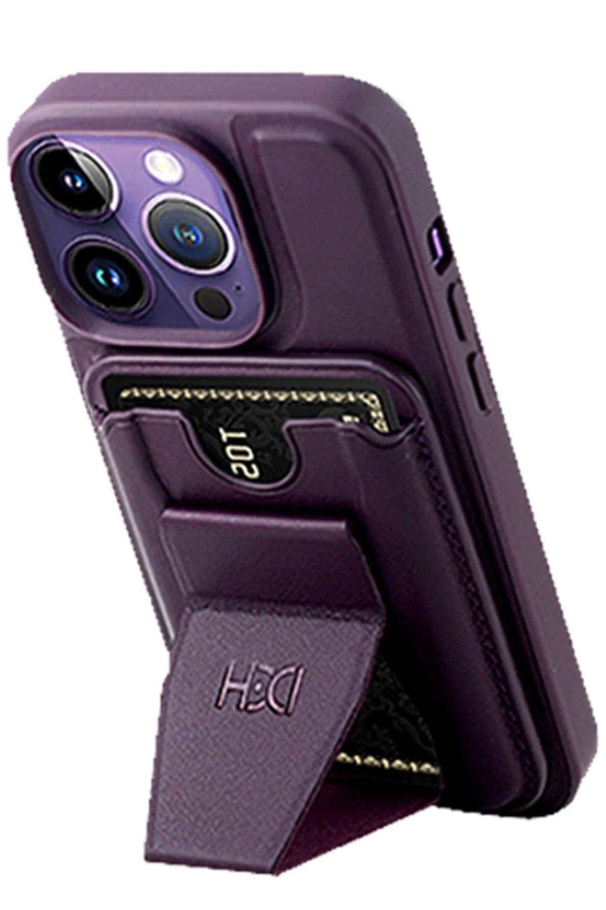 HDD iPhone 14 Pro Kılıf HD Deri Luxury Magnet Kartvizitli Telefon Kılıfı
