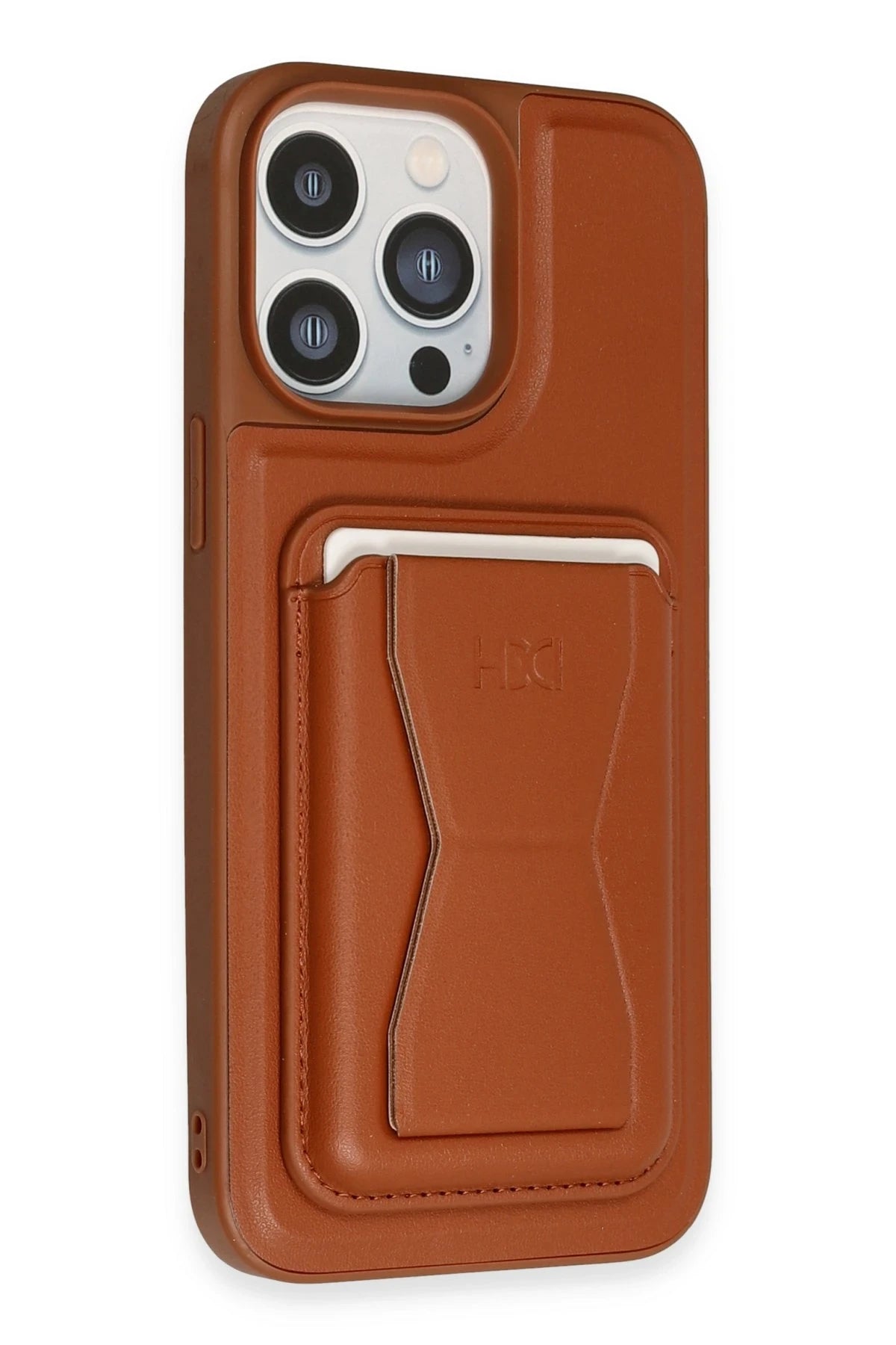 HDD iPhone 14 Pro Kılıf HD Deri Luxury Magnet Kartvizitli Telefon Kılıfı