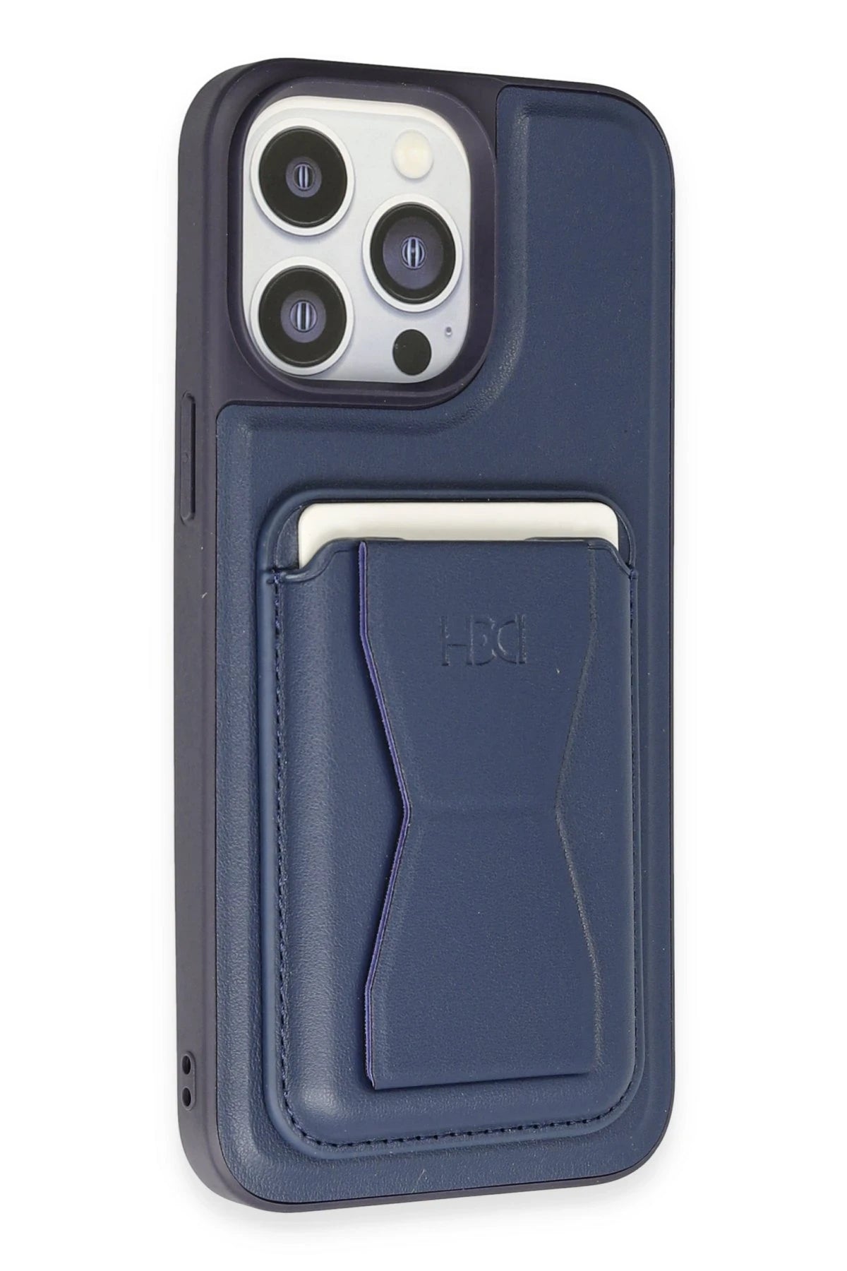 HDD iPhone 14 Pro Kılıf HD Deri Luxury Magnet Kartvizitli Telefon Kılıfı