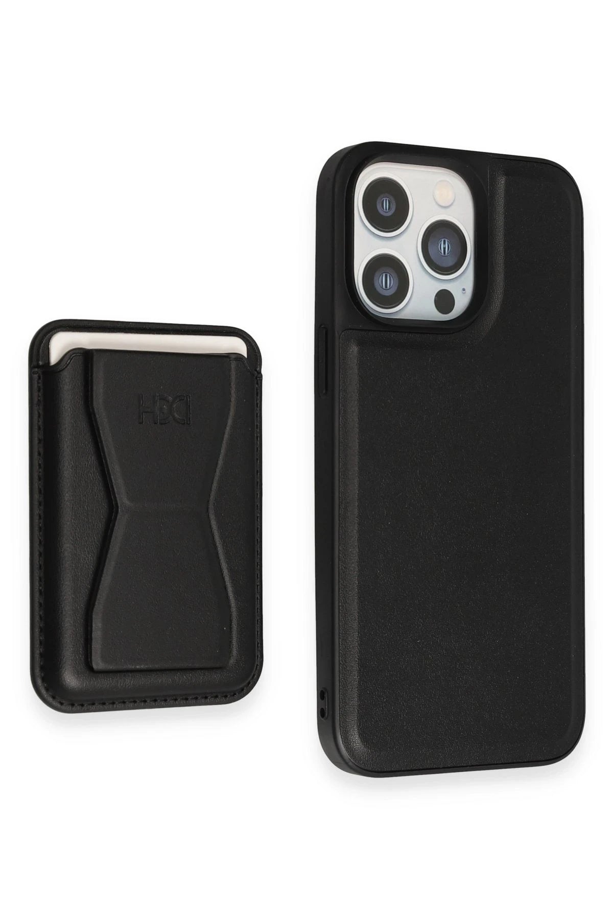 HDD iPhone 14 Pro Kılıf HD Deri Luxury Magnet Kartvizitli Telefon Kılıfı