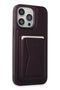 HDD iPhone 14 Pro Max Kılıf HD Deri Luxury Magnet Kartvizitli Telefon Kılıfı