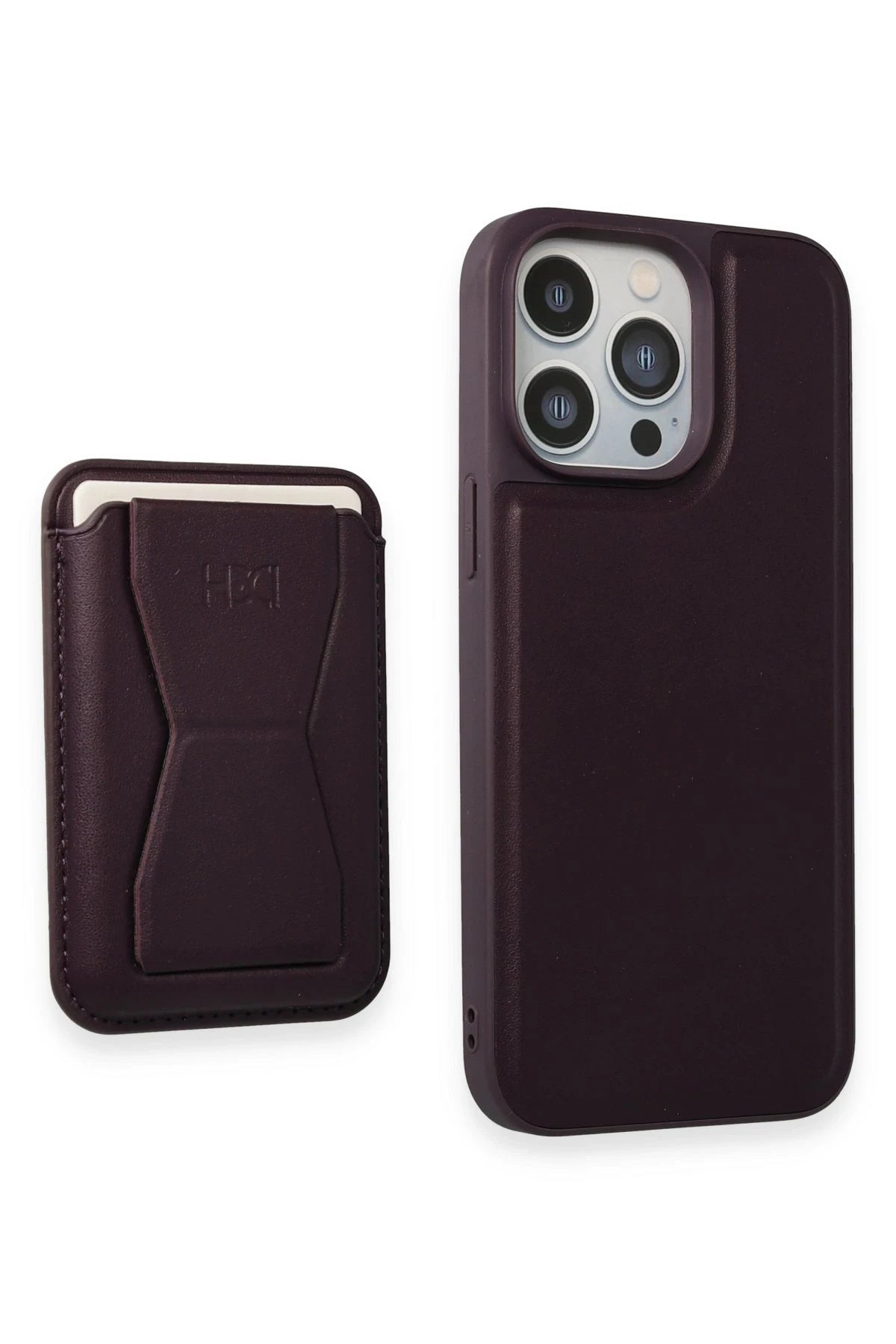 HDD iPhone 14 Pro Max Kılıf HD Deri Luxury Magnet Kartvizitli Telefon Kılıfı