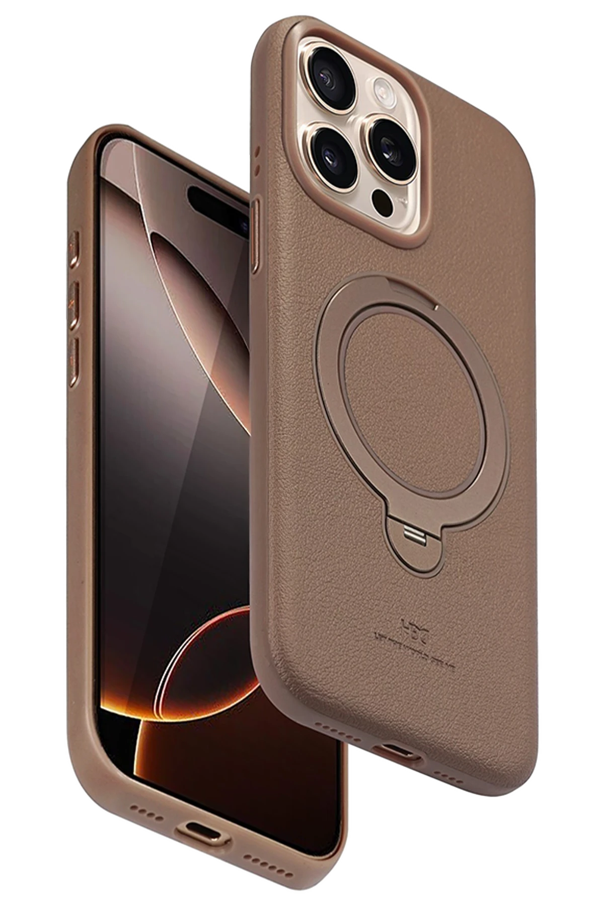 HDD iPhone 14 Pro Max Vapor Deri Magsafe Standlı Telefon Kılıfı