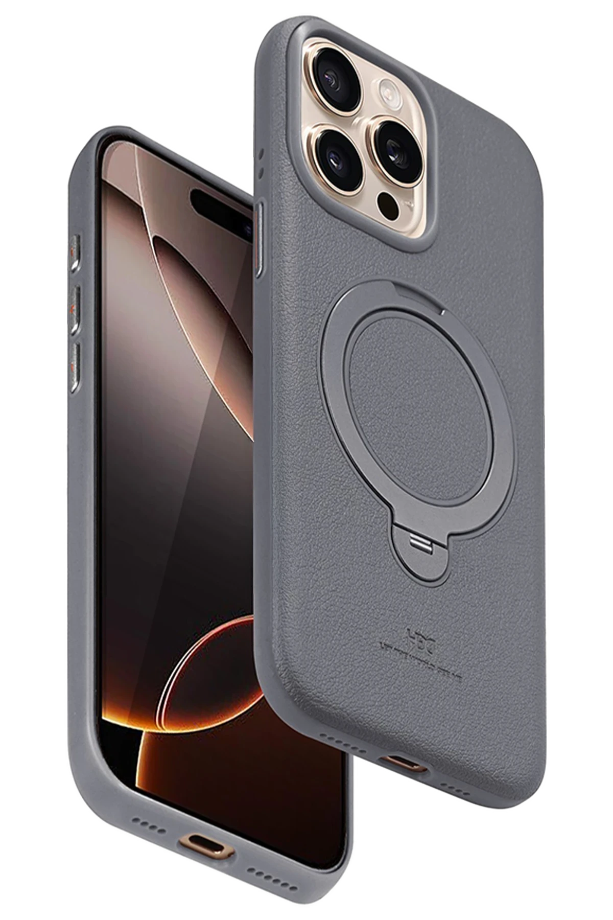 HDD iPhone 14 Pro Max Vapor Deri Magsafe Standlı Telefon Kılıfı