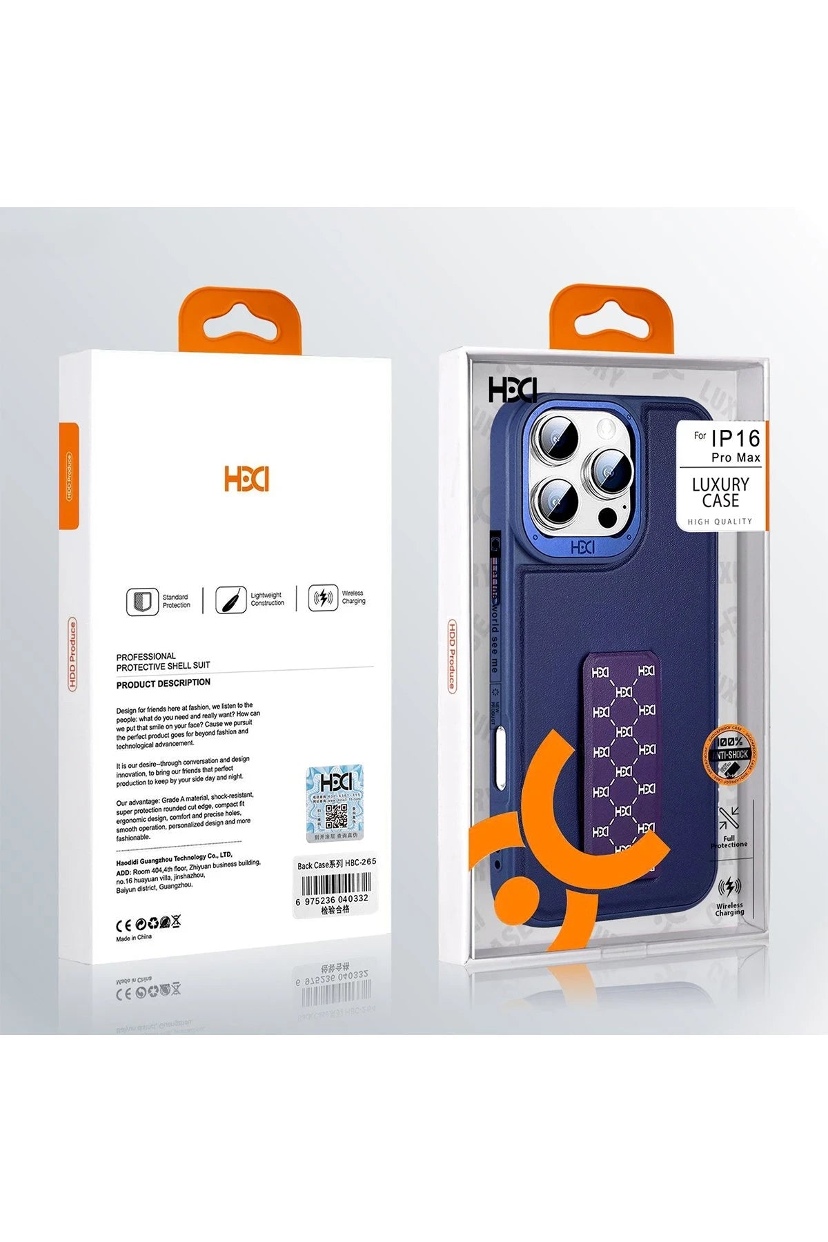 HDD iPhone 15 Pro HBC-265 Madrid Magsafe Standlı Telefon Kılıfı