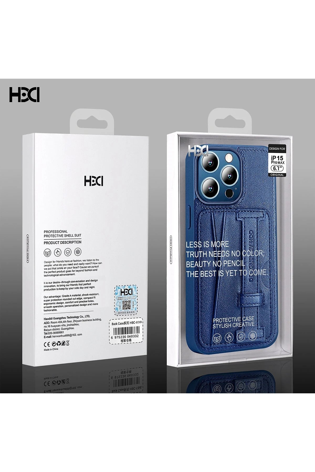 HDD Apple iPhone 15 Pro Kılıf HD Deri Kartvizitli Telefon Kılıfı