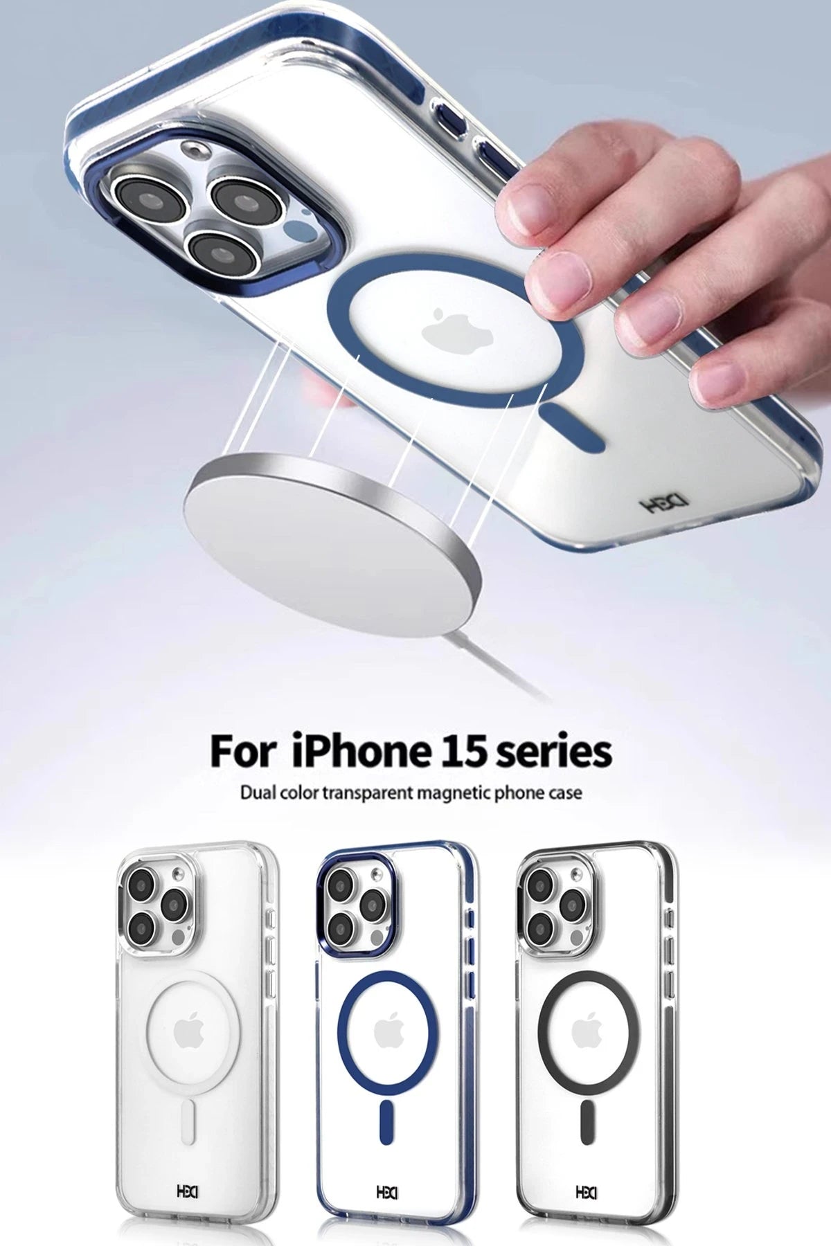 HDD iPhone 15 Pro Max HBC-250 Dublin Magsafe Telefon Kılıfı
