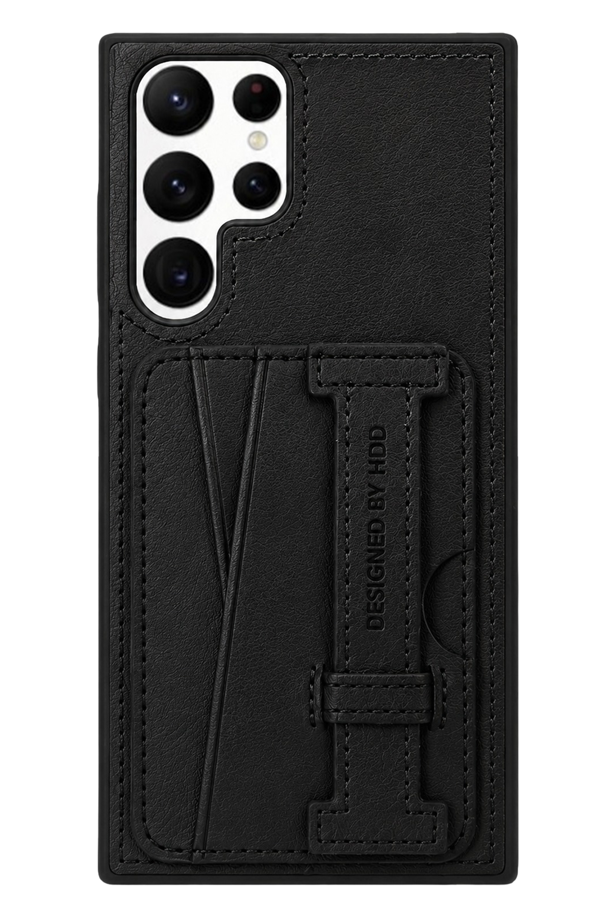 HDD Samsung Galaxy S22 Ultra Kılıf HD Deri Kartvizitli Telefon Kılıfı