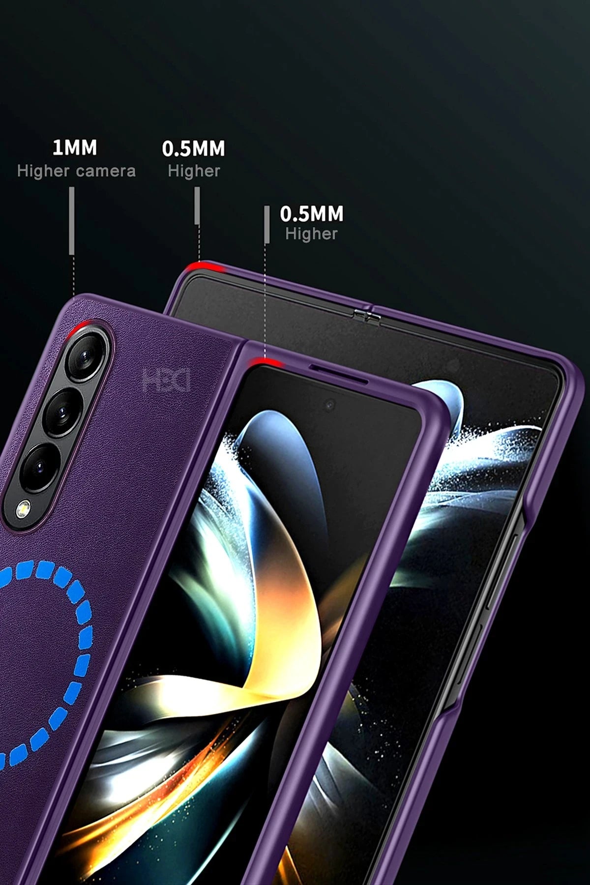 HDD Samsung Galaxy Z Fold 4 Kılıf HBC-156 Forum Magneticsafe Telefon Kılıfı