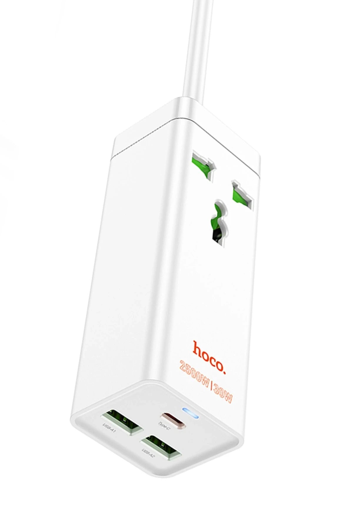 Hoco. AC9A 1.5M Talent 2 Adet USB 1 Adet Type-C 1 Adet Priz PD30W Şarj Aleti