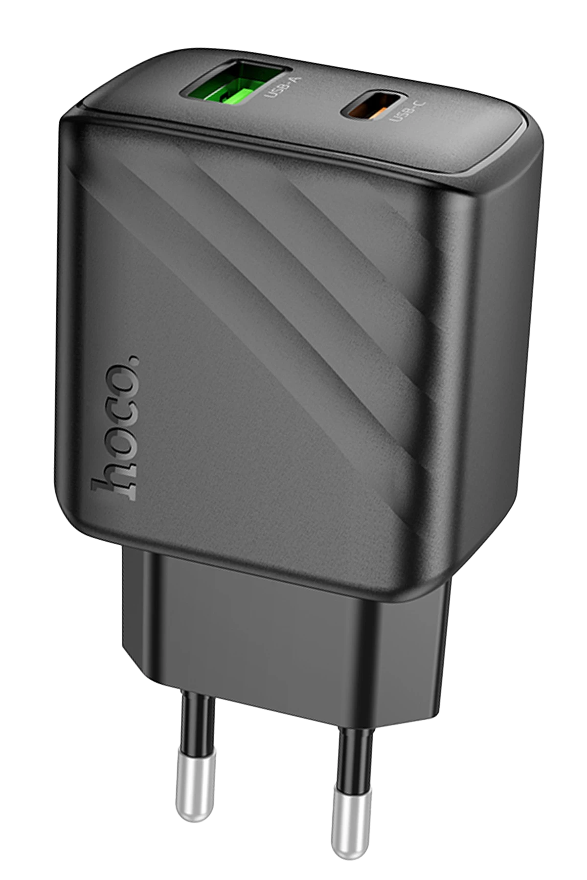 Hoco. CS23A Sunlight 30W 1 Adet Type-C ve 1 Adet USB 3.0 QC Çıkışlı PD Hızlı Şarj Aleti