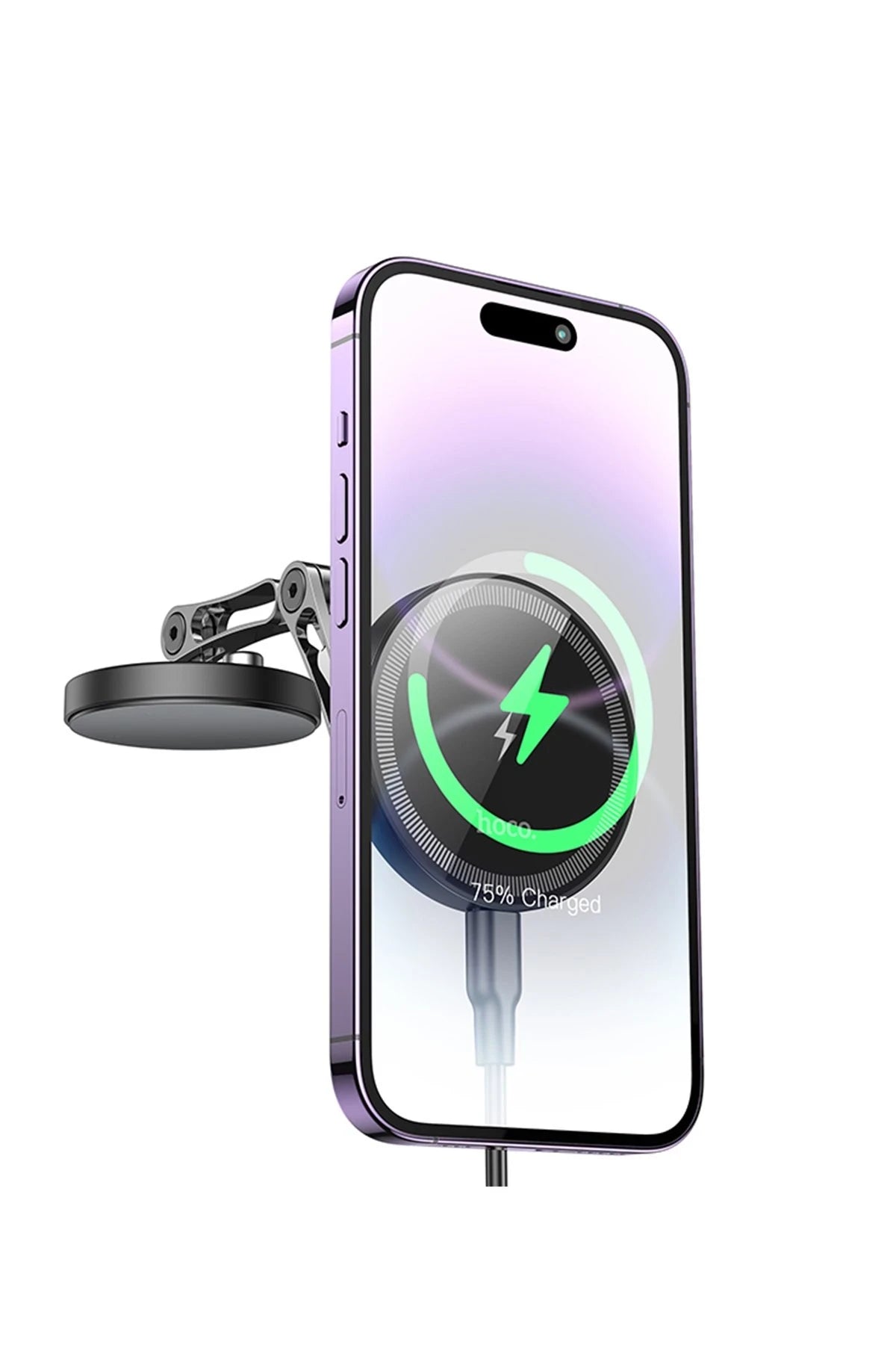 Hoco. HW26 Yapışkanlı Manyetik Hızlı Şarj Magsafe Araç Tutucu