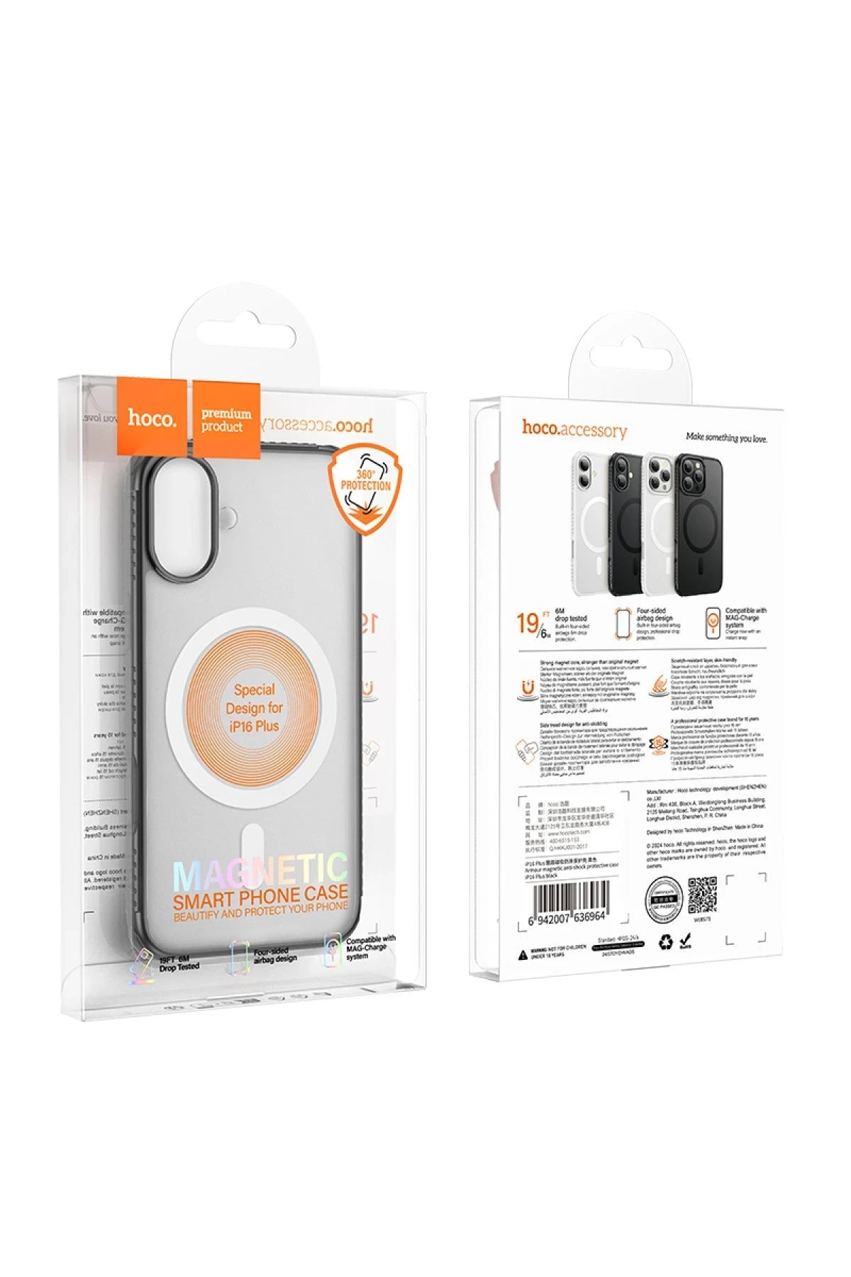 Hoco. iPhone 16 Armour Antishock Protective Magsafe Telefon Kılıfı