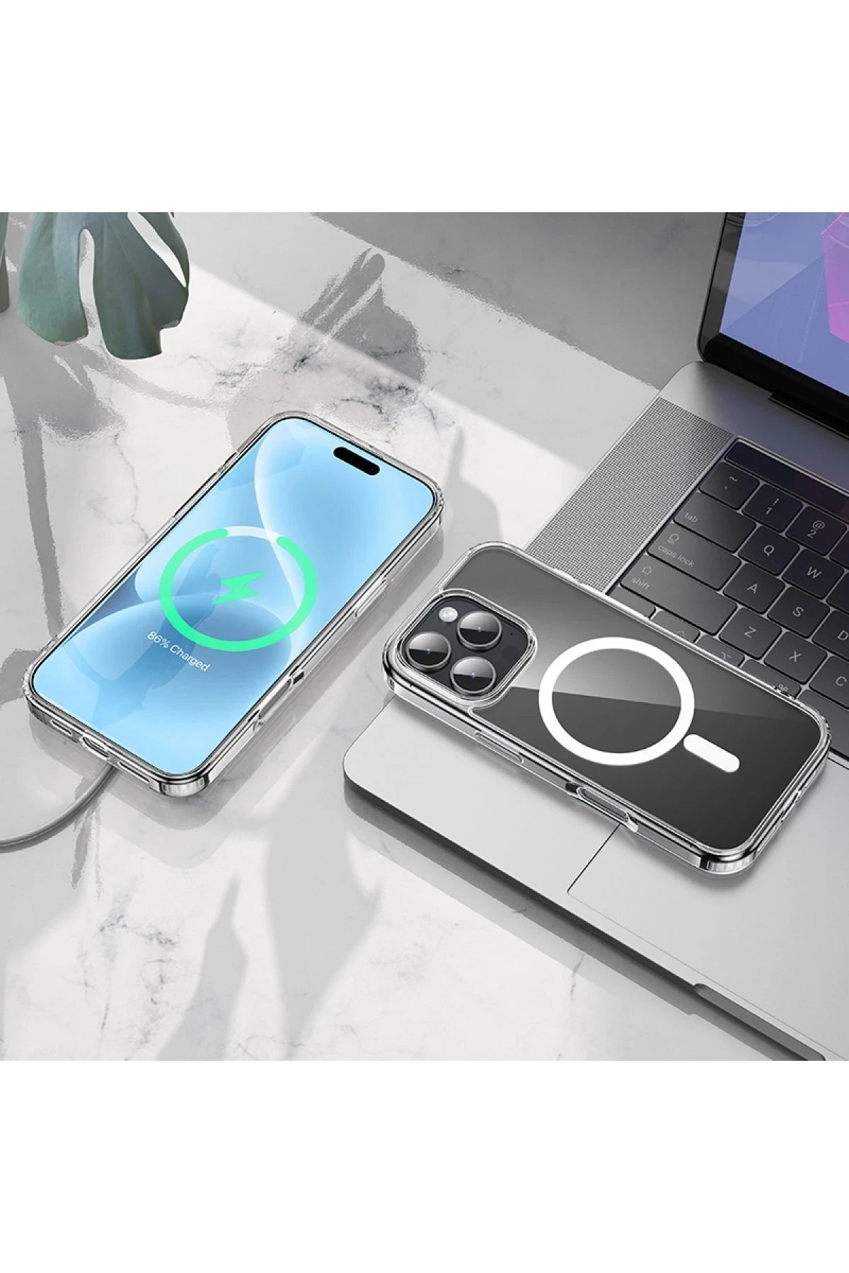 Hoco. iPhone 16 Pro Anti Fall Airbag Magsafe Telefon Kılıfı