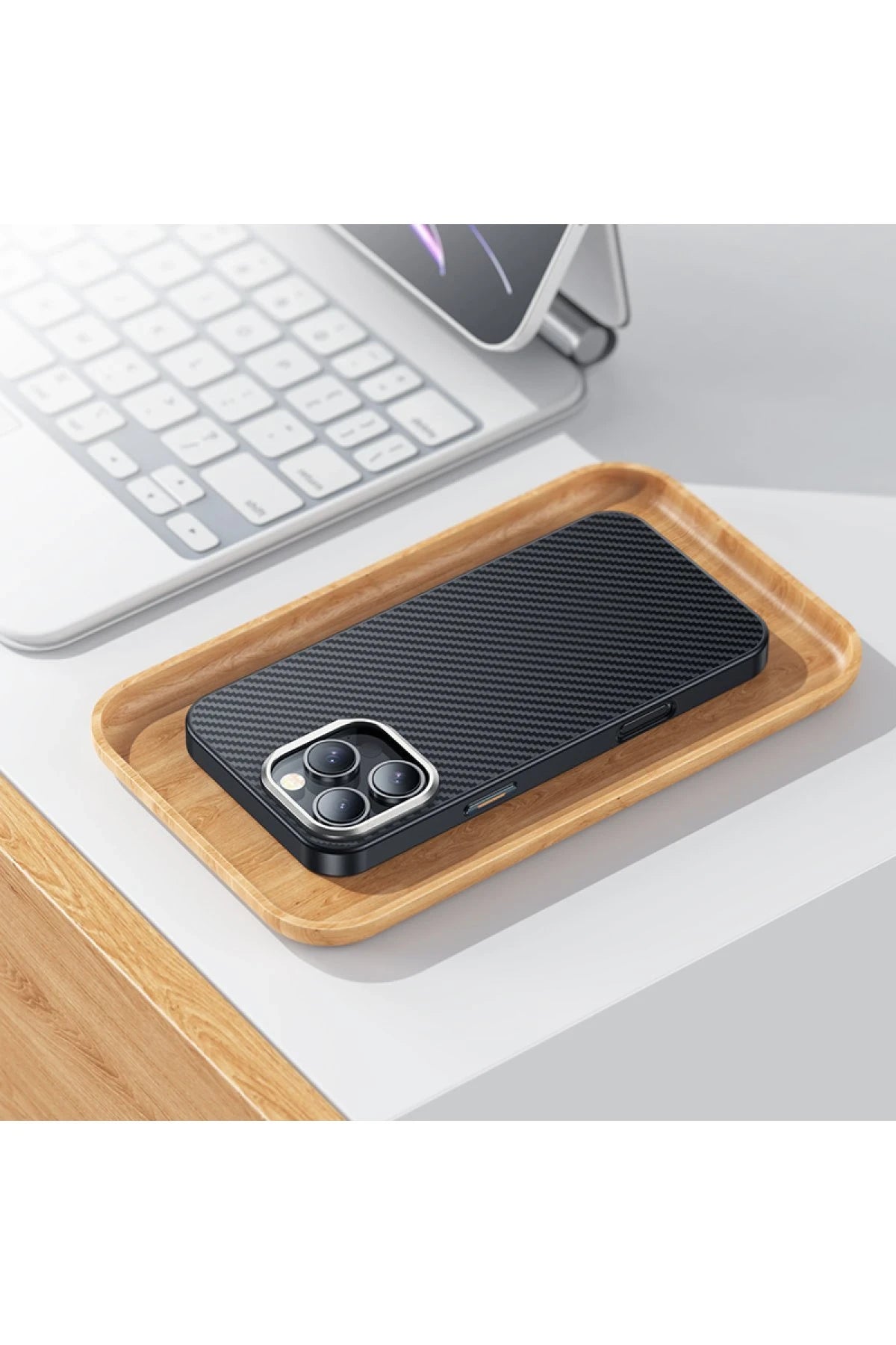 Hoco. iPhone 16 Pro Max Knight Kevlar Magsafe Telefon Kılıfı