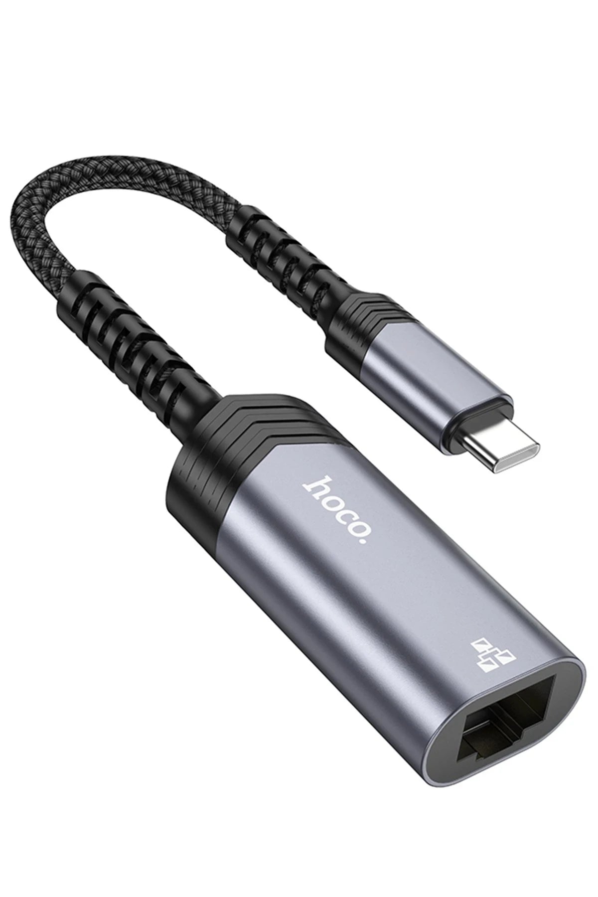 Hoco. UA26 Tak Çalıştır Type-C to RJ45 100 Mbps Ethernet Dönüştürücü