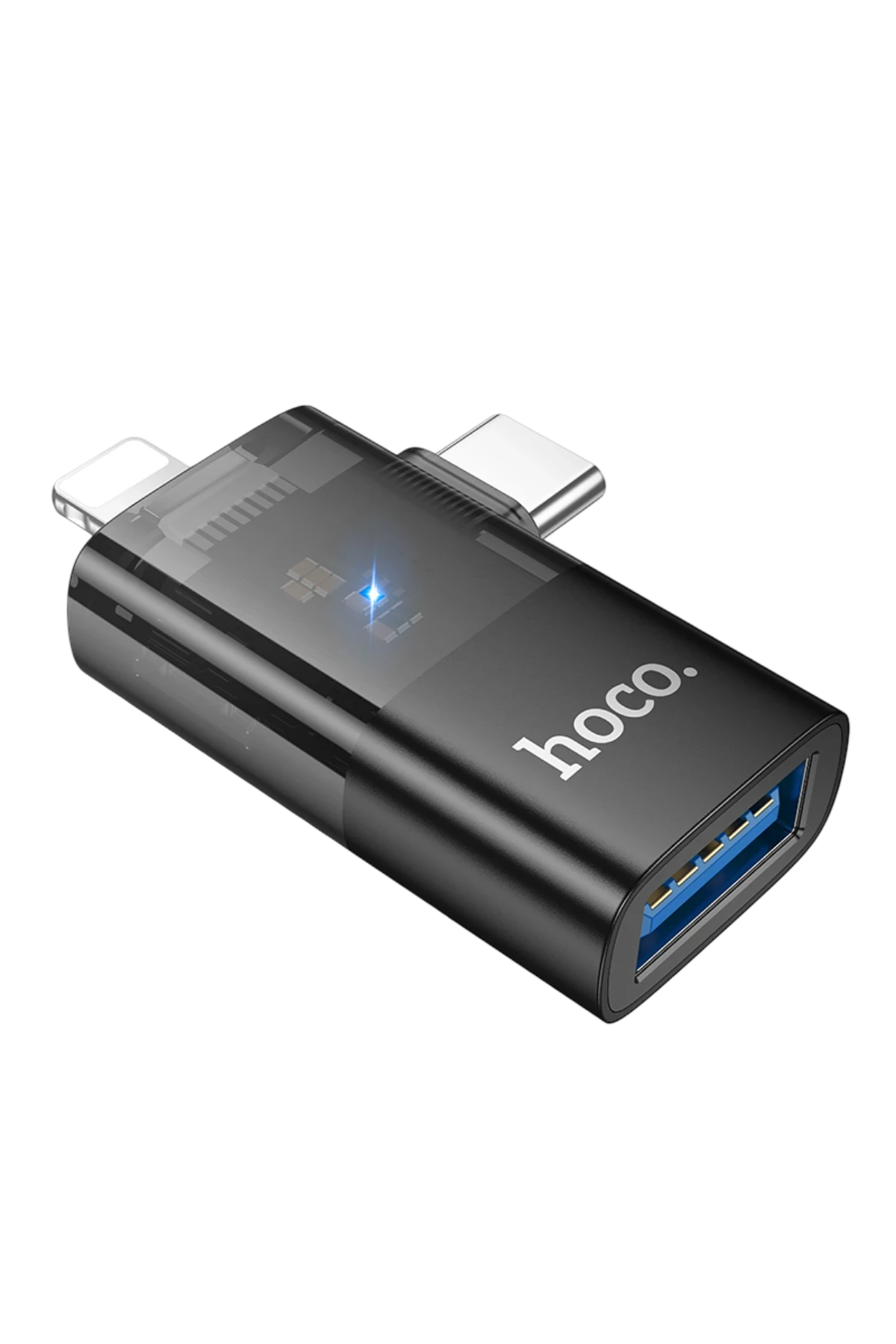 Hoco. UA36E 2in1 Tak Çalıştır Lightning ve Type-C to USB 3.0 Dönüştürücü