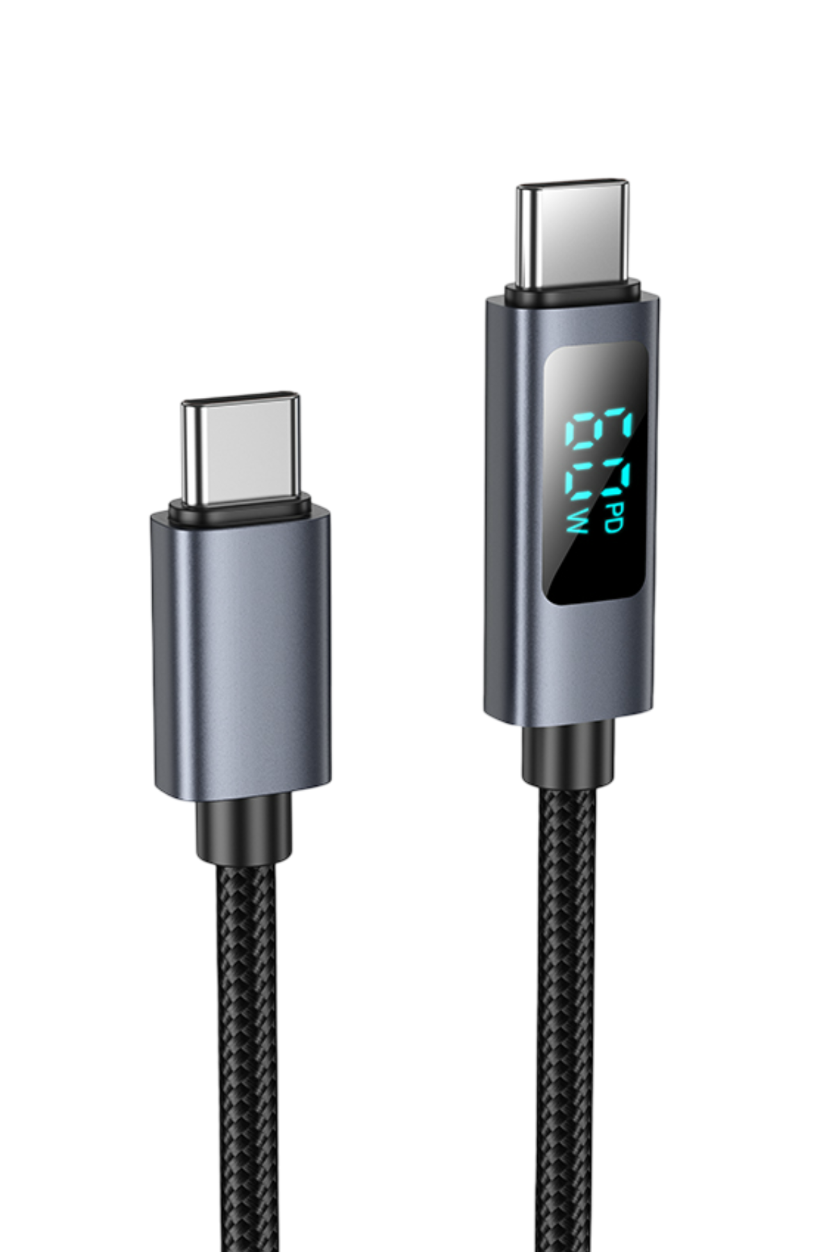 Hoco. X112 1M 60W Dijital Ekranlı Type-C to Type-C PD Şarj ve Data Kablosu