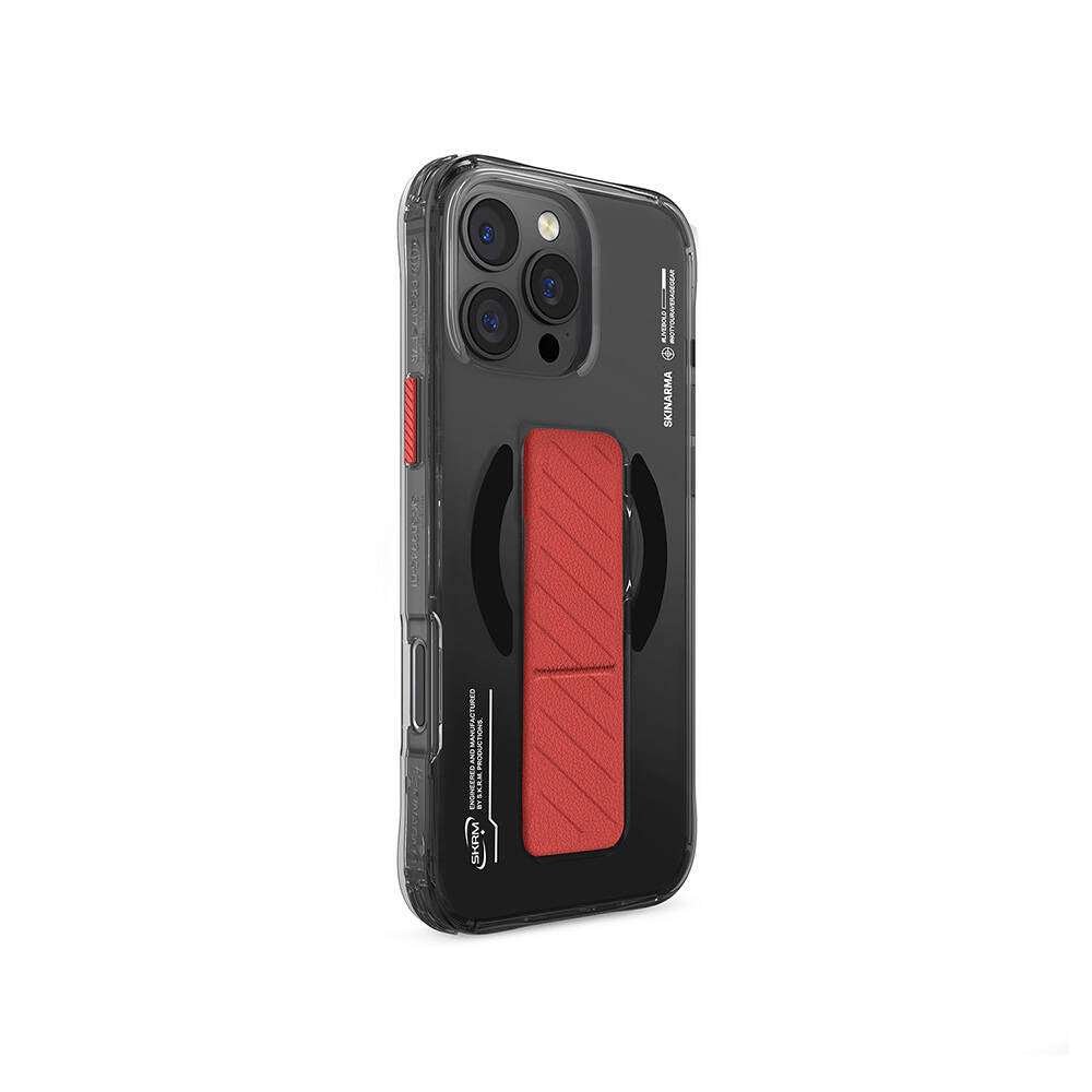 Skinarma Axon iPhone 16 Pro M-safe Teknoloji Desenli Standlı Kılıf