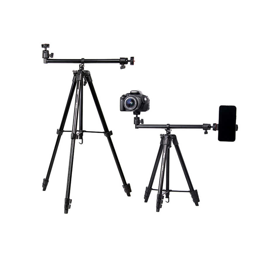 Jmary KP2207 Tripod 4 Farklı Yükseklik Ayarı 133 cm 360 Derece Dönebilen Başlık - 4