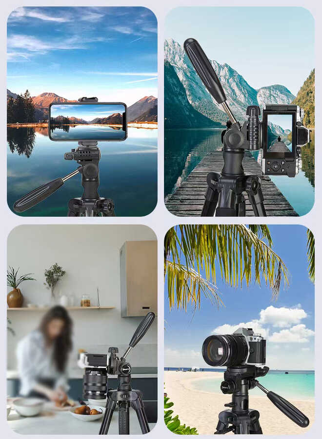 Jmary KP2274 Yatay Dikey 360 Derece Fonksiyonel Tripod 167cm - 7