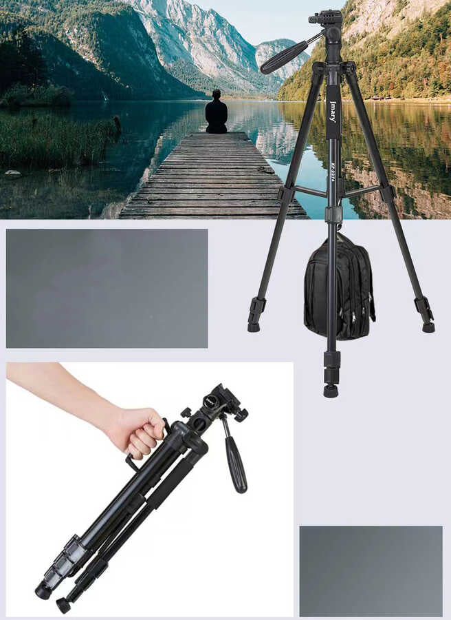 Jmary KP2274 Yatay Dikey 360 Derece Fonksiyonel Tripod 167cm - 14