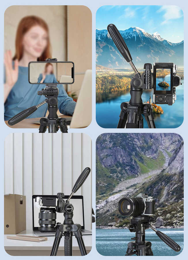 Jmary KP2294 Yatay-Dikey 360 Derece Fonksiyonel Profesyonel Tripod 179 cm - 9