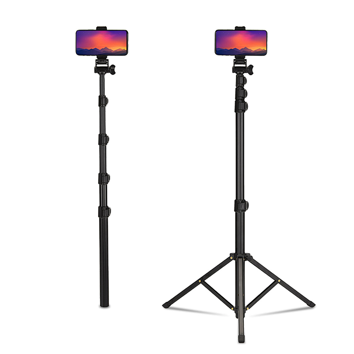 Jmary MT-39 5 Kademeli 153cm Fonksiyonel 2 in 1 Monopod 360 Derece Dönebilen Başlıklı Tripod - 1