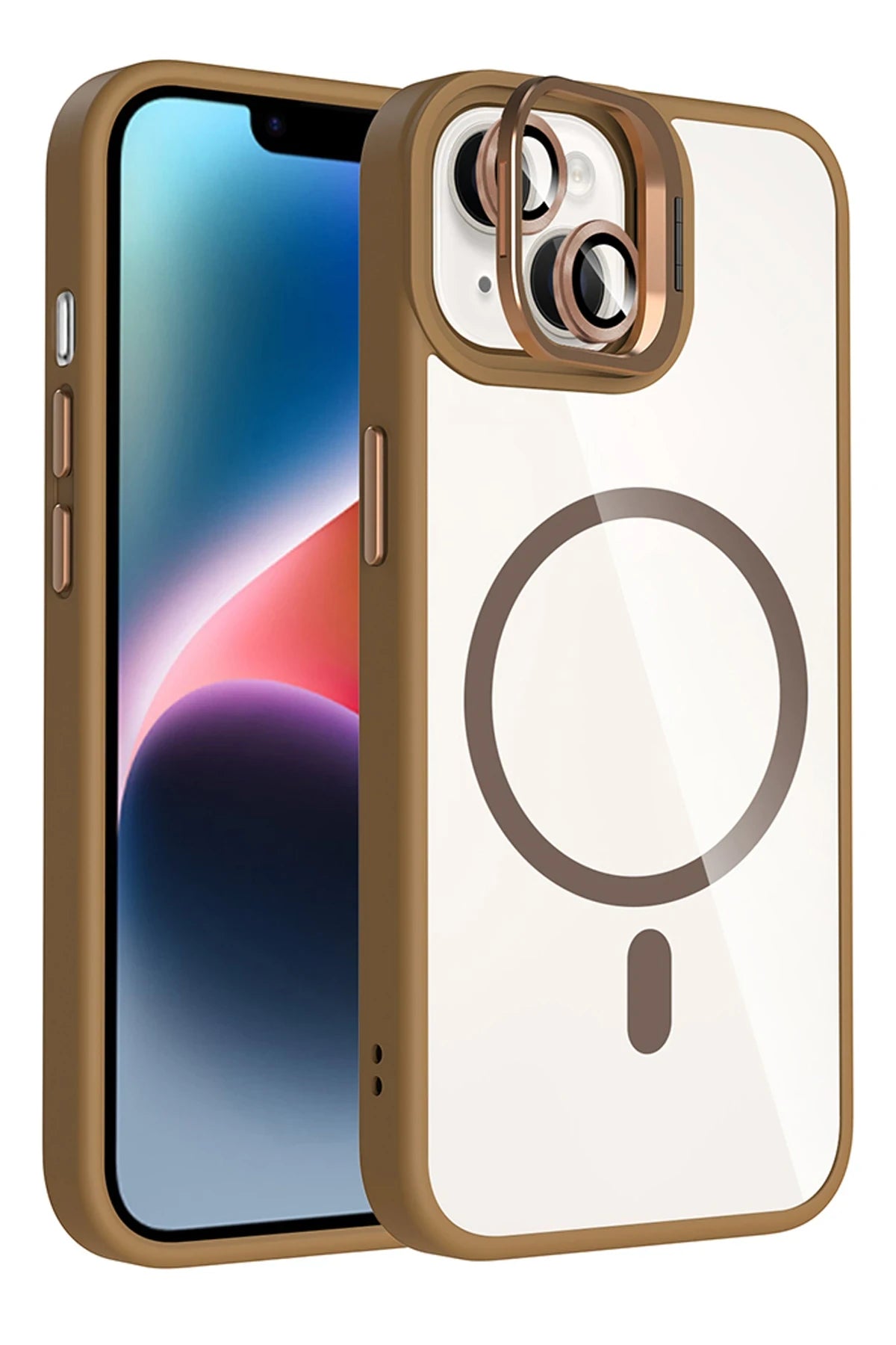 Joko Apple iPhone 15 Remim Lensli Magsafe Standlı Telefon Kılıfı