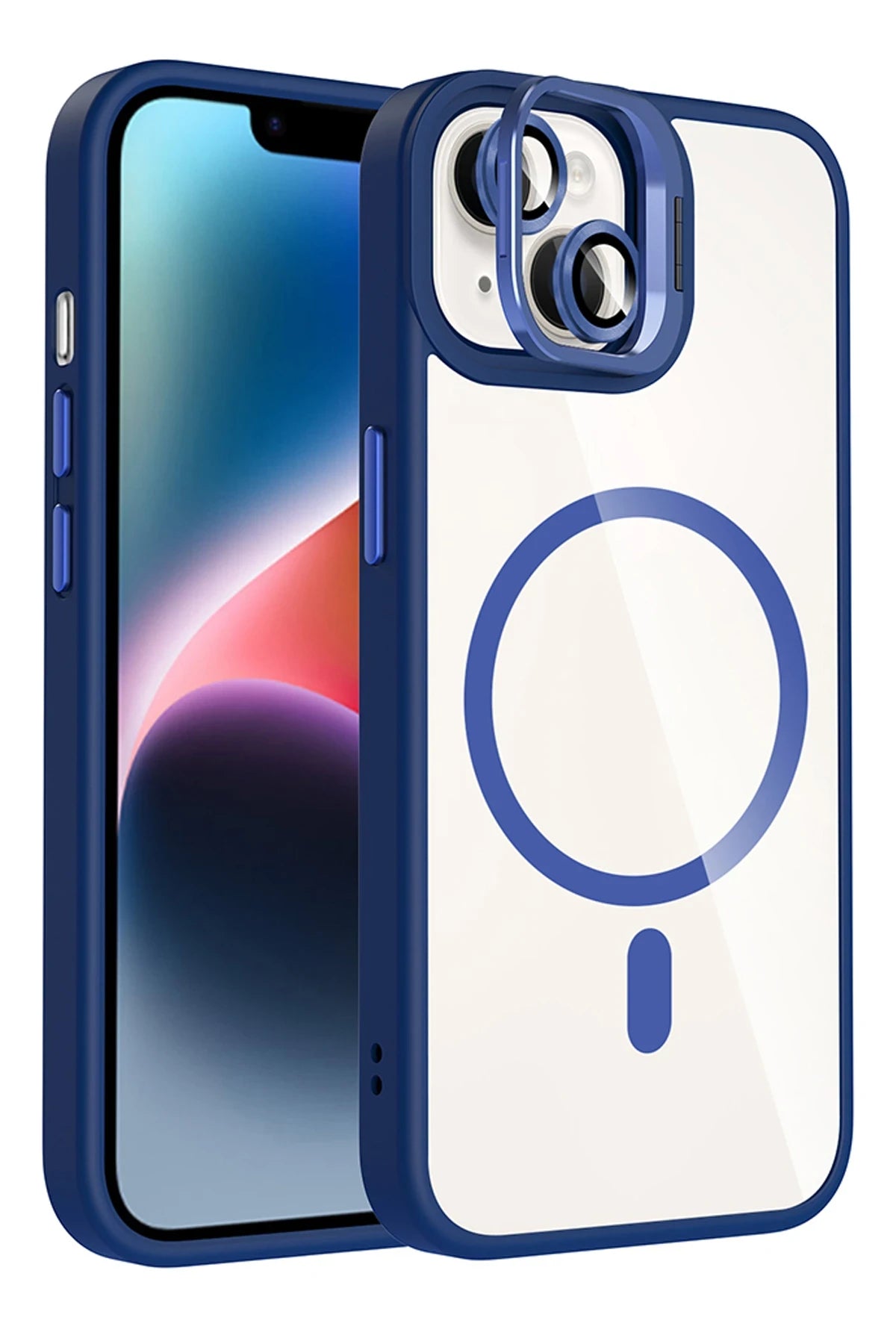 Joko Apple iPhone 15 Remim Lensli Magsafe Standlı Telefon Kılıfı