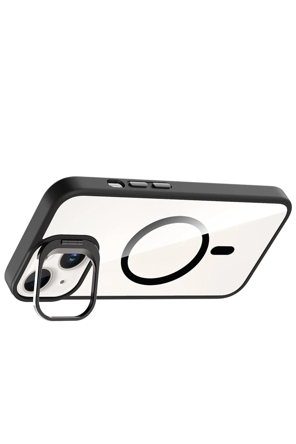 Joko Apple iPhone 15 Remim Lensli Magsafe Standlı Telefon Kılıfı