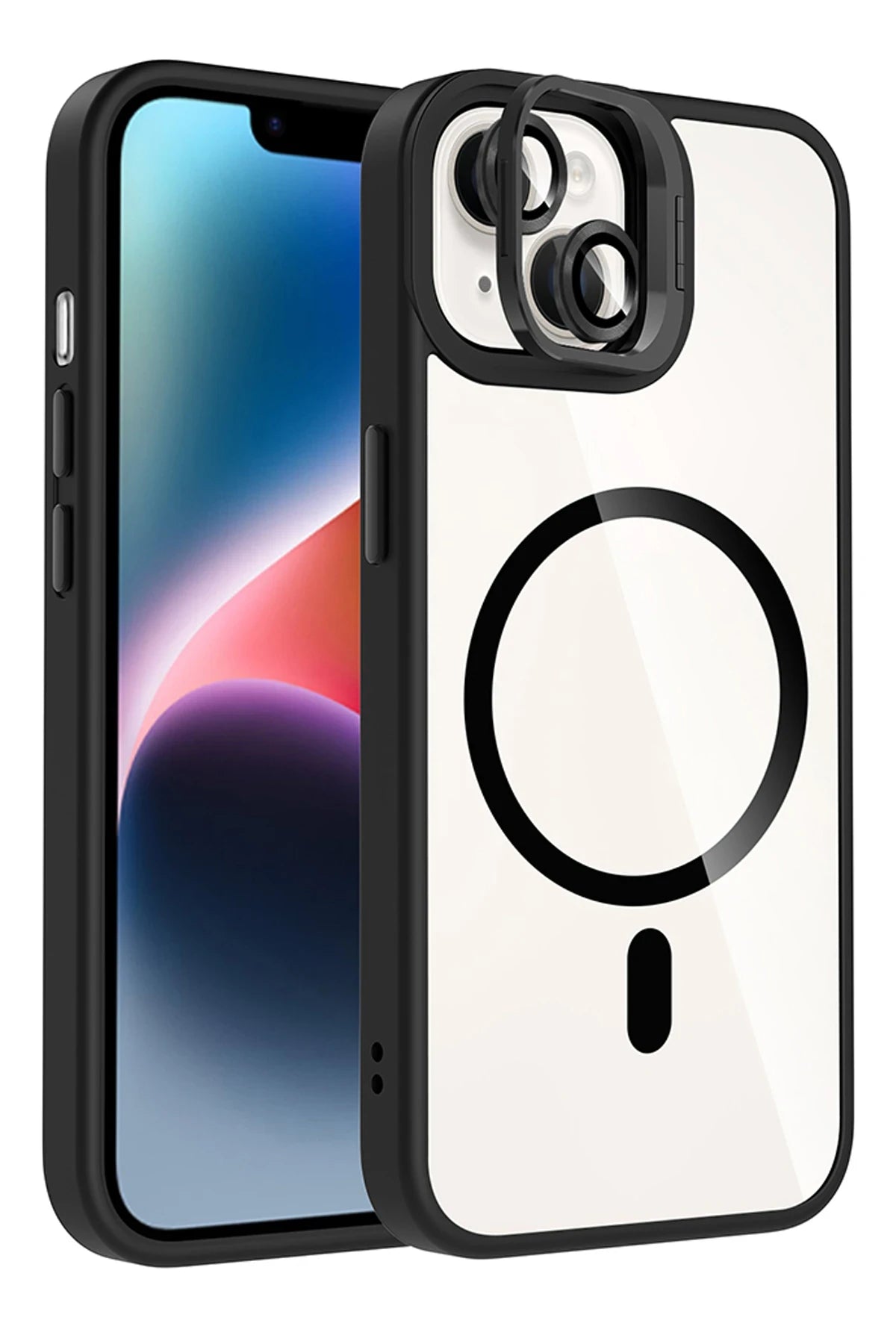 Joko Apple iPhone 15 Remim Lensli Magsafe Standlı Telefon Kılıfı